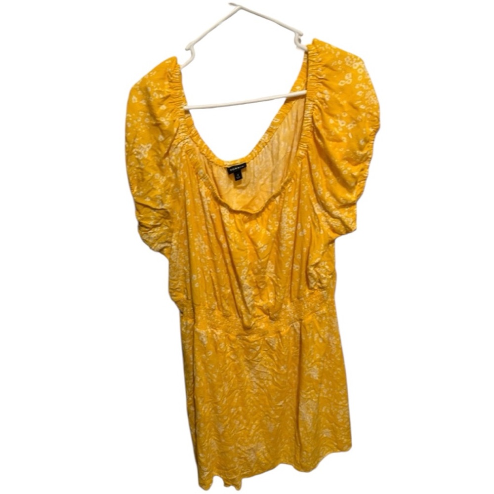 Torrid yellow floral dress 4x